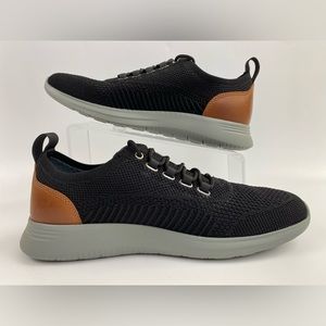 Johnston & Murphy AMHERST Knit U-Throat Shoe, Men's US Size 8M, Black (NWB)